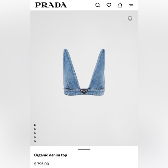 Prada Tops - Prada Denim Top